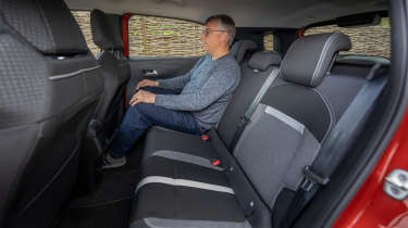 Paul Barker sat in the Vauxhall Frontera Electric